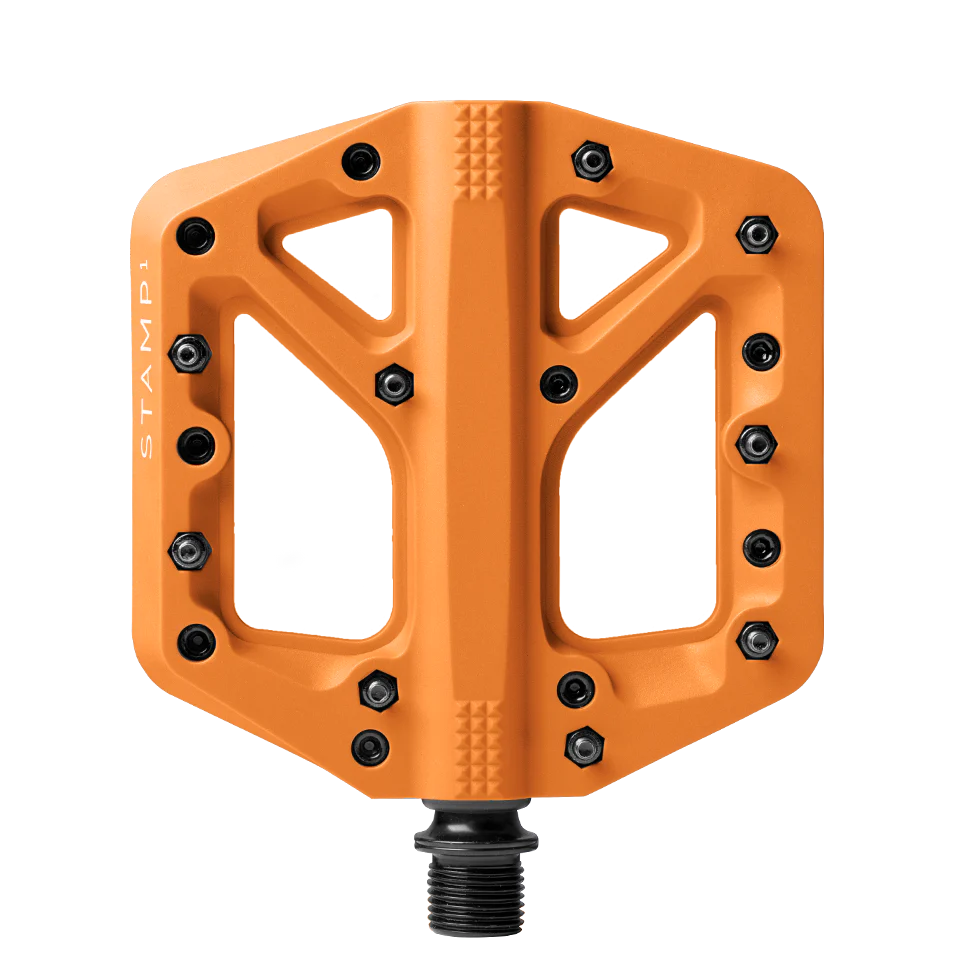 CRANKBROTHERS STAMP 1 Pedales planos naranja pequeños
