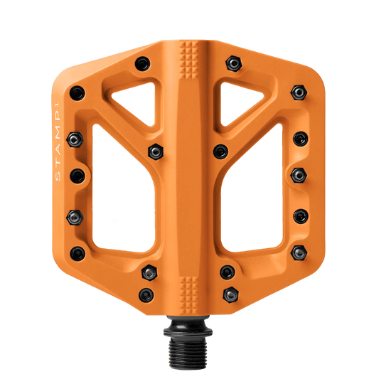 CRANKBROTHERS STAMP 1 Pedales planos naranja pequeños