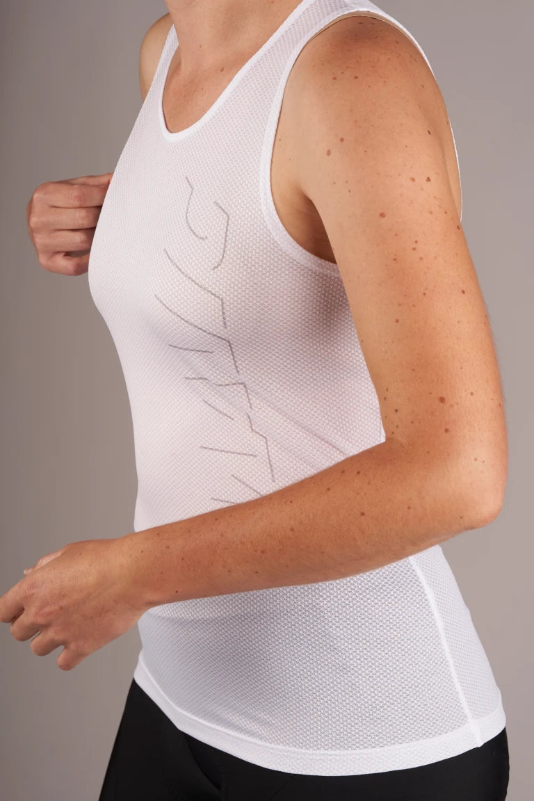 Ropa interior sin mangas para mujer MAVIC HOT RIDE +SL Blanco