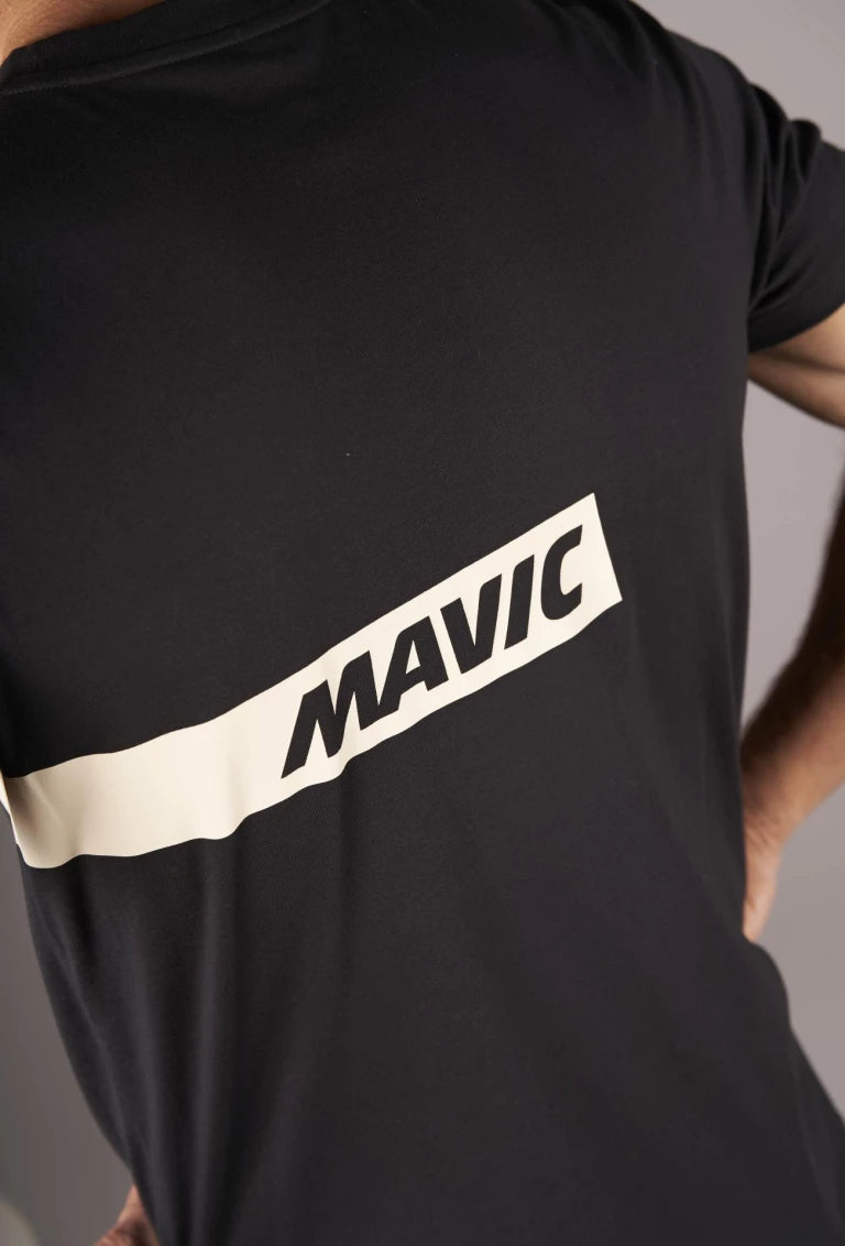 Camiseta MAVIC CORPORATE STRIPE Negra