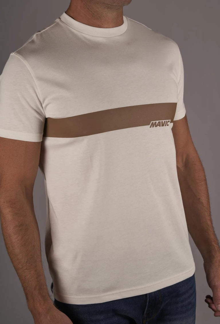 Camiseta MAVIC CORPORATE STRIPE Blanco