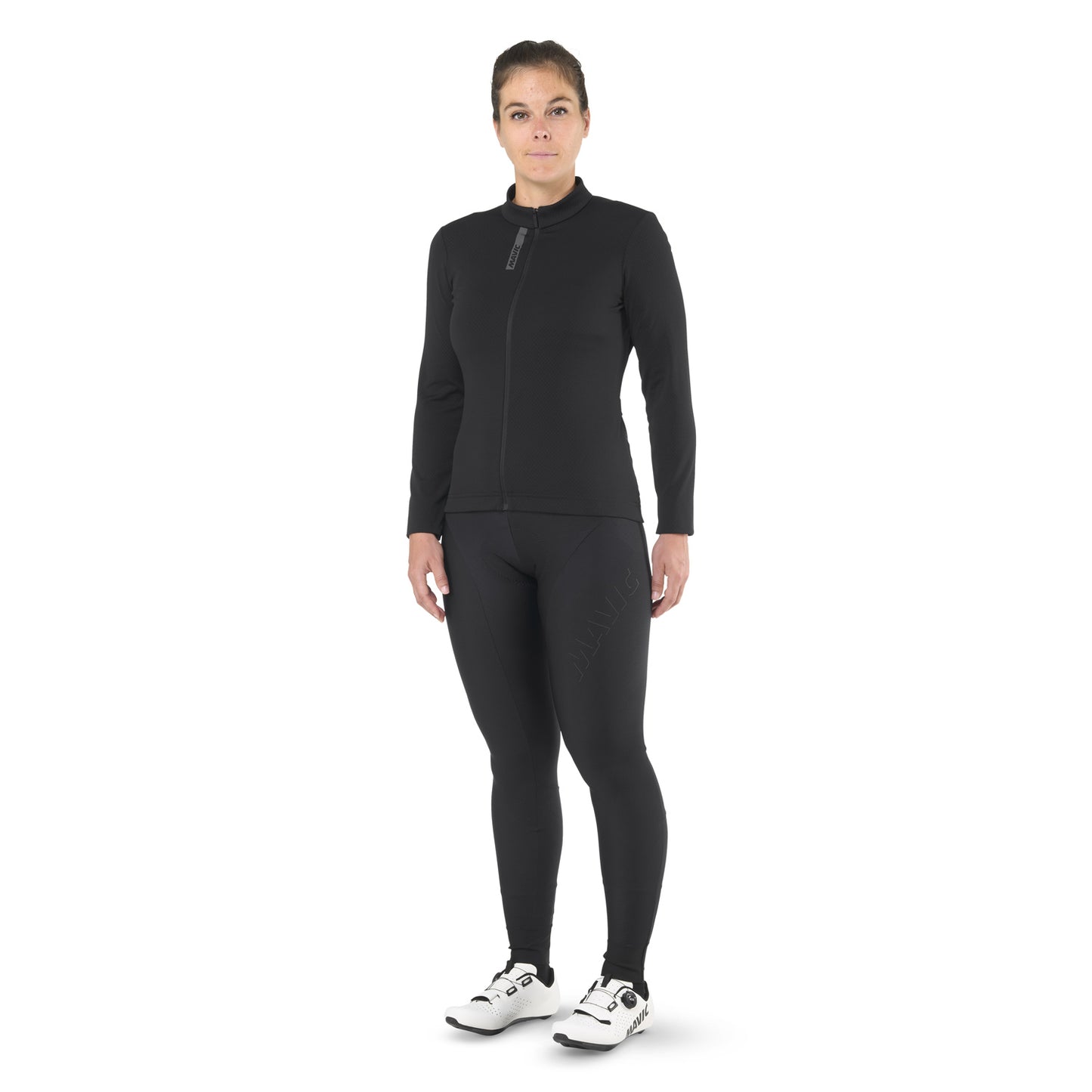 MAVIC AKSIUM THERMO Maillot de manga larga para mujer Negro