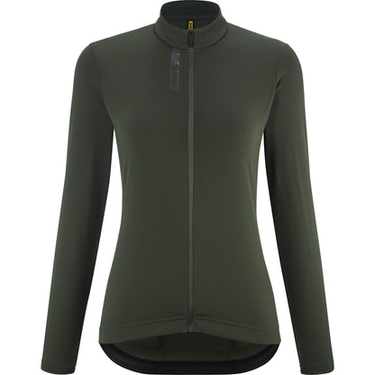 Maillot MAVIC AKSIUM THERMO Mujer Mangas Largas Verde