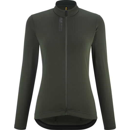 MAVIC AKSIUM THERMO Maillot de manga larga para mujer Verde