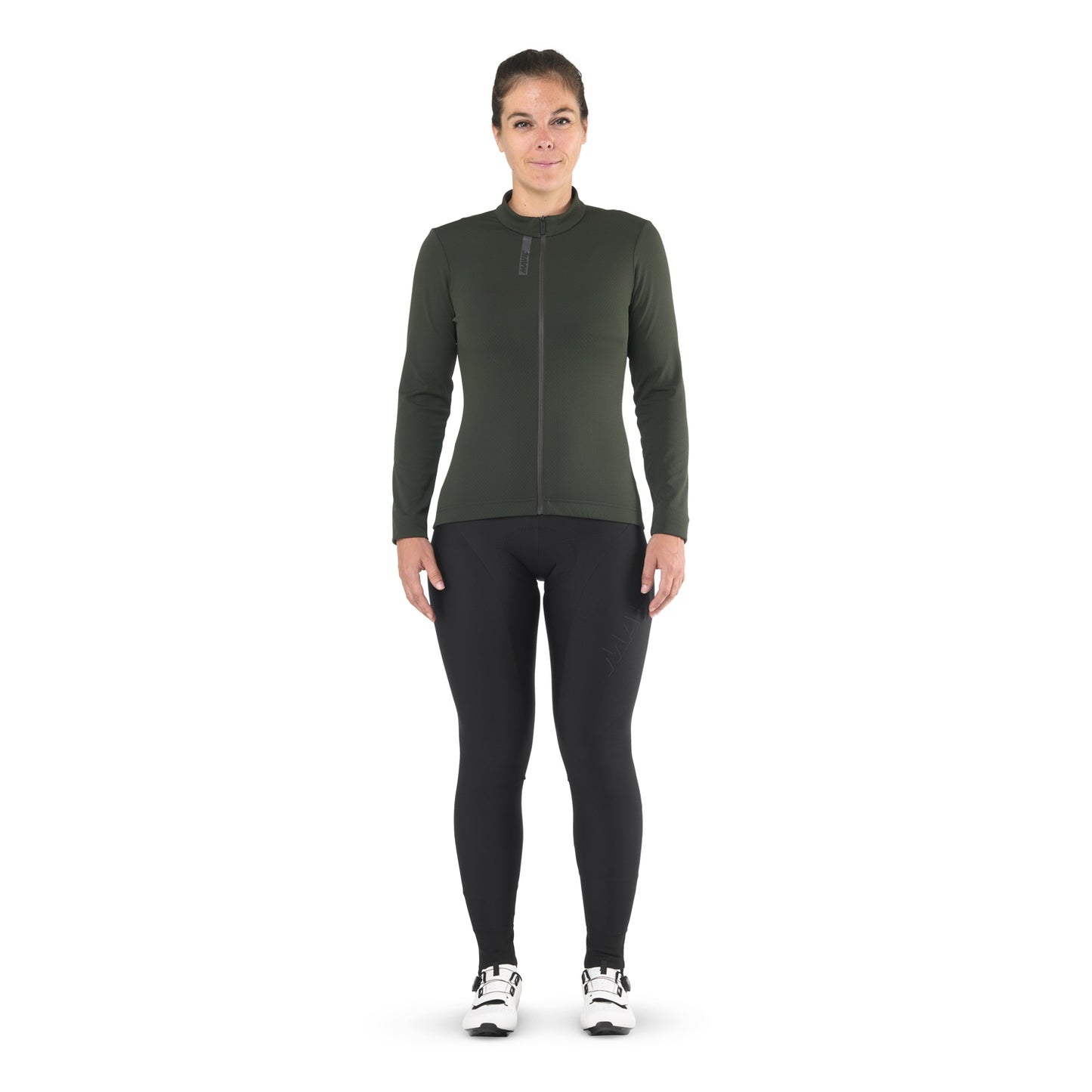 MAVIC AKSIUM THERMO Maillot de manga larga para mujer Verde