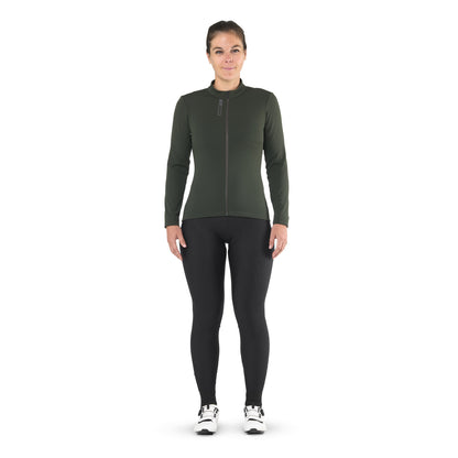 Maillot MAVIC AKSIUM THERMO Mujer Mangas Largas Verde