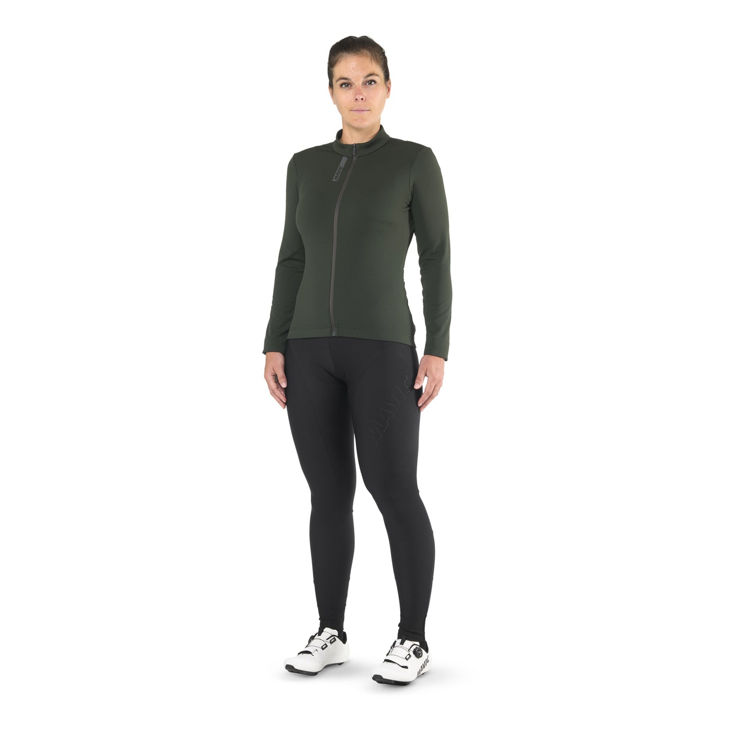 MAVIC AKSIUM THERMO Maillot de manga larga para mujer Verde