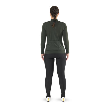 Maillot MAVIC AKSIUM THERMO Mujer Mangas Largas Verde