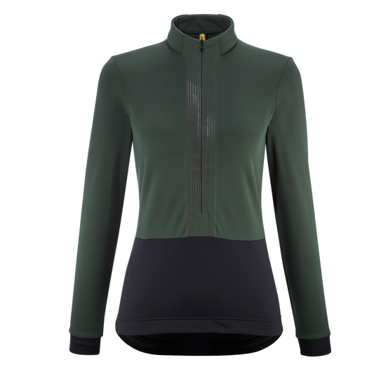 MAVIC KSYRIUM THERMO Maillot de manga larga para mujer Verde