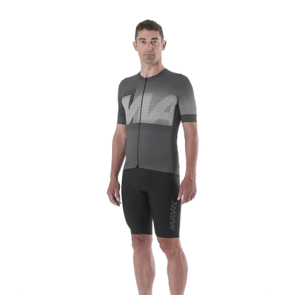 Maillot MAVIC AKSIUM GRAPHIC Mangas Cortas Gris
