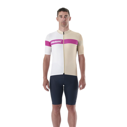 Maillot MAVIC KSYRIUM PRO Mangas Cortas Beige