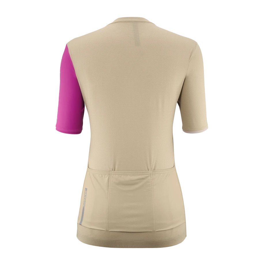 MAVIC ESSENTIAL Maillot de manga corta para mujer Beige/Fucsia