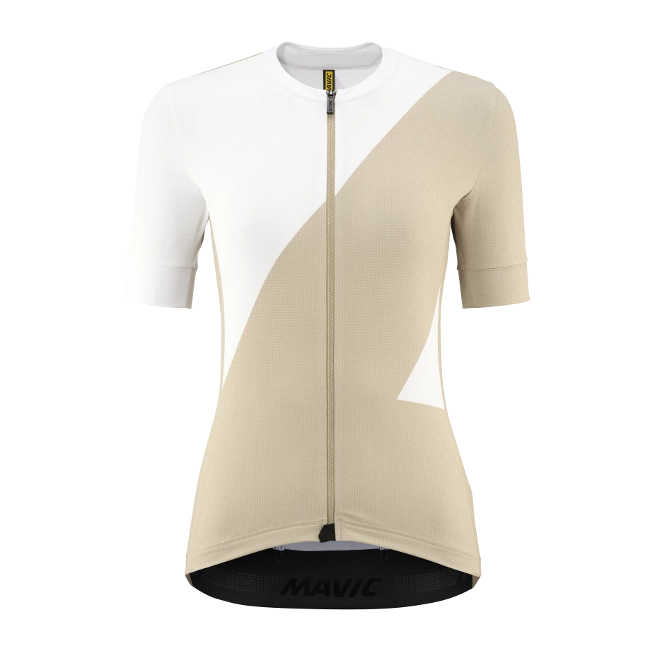 MAVIC AKSIUM GRAPHIC Maillot de manga corta Mujer Beige