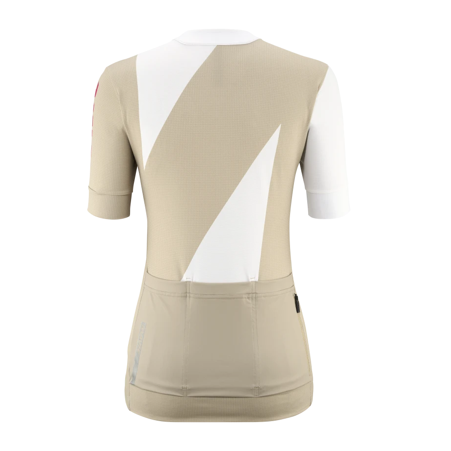 MAVIC AKSIUM GRAPHIC Maillot de manga corta Mujer Beige