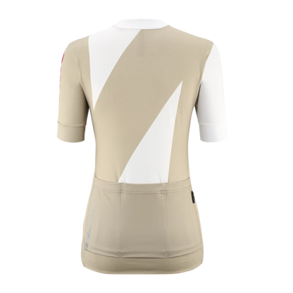 Maillot MAVIC AKSIUM GRAPHIC Mangas Cortas Mujer Beige
