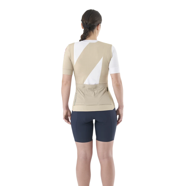 MAVIC AKSIUM GRAPHIC Maillot de manga corta Mujer Beige