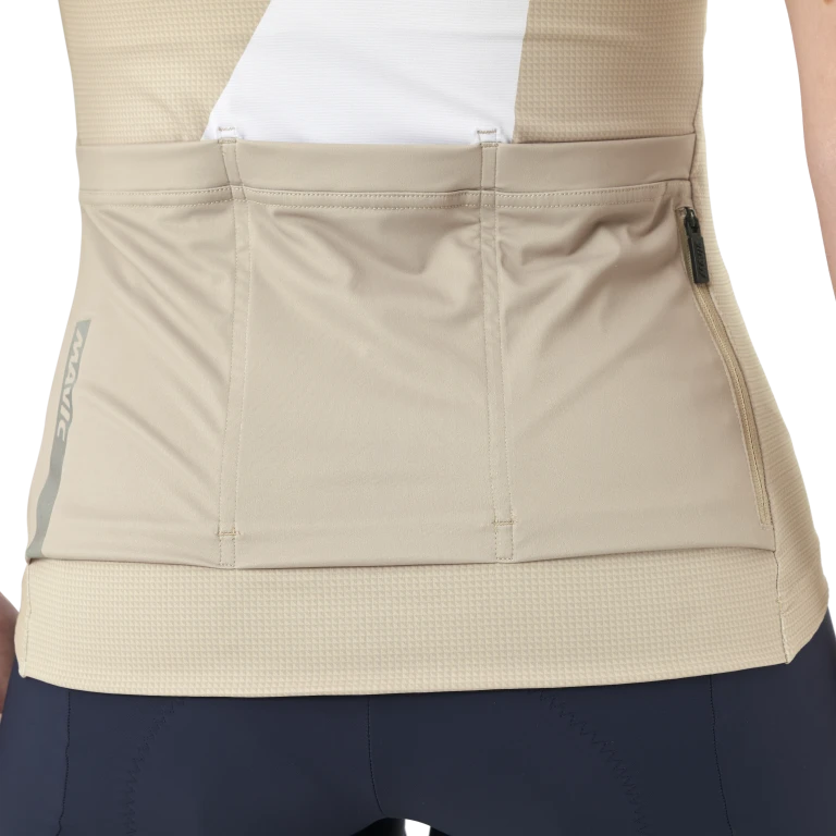 MAVIC AKSIUM GRAPHIC Maillot de manga corta Mujer Beige