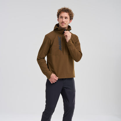 Chaqueta MAVIC DEEMAX THERMO WIND HOODIE Marrón