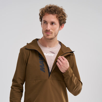 Chaqueta MAVIC DEEMAX THERMO WIND HOODIE Marrón