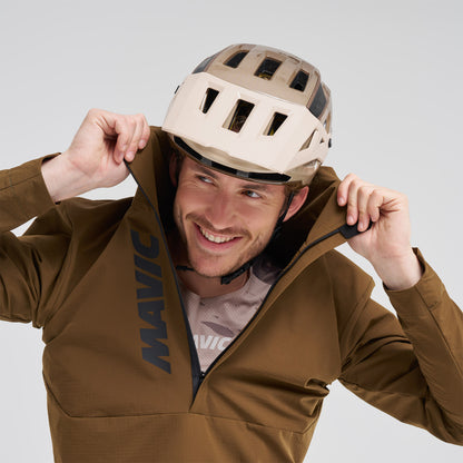 Chaqueta MAVIC DEEMAX THERMO WIND HOODIE Marrón