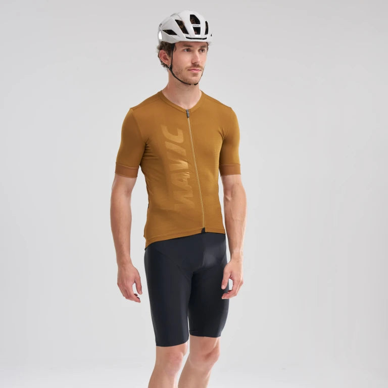 MAVIC AKSIUM Maillot de manga corta Marrón