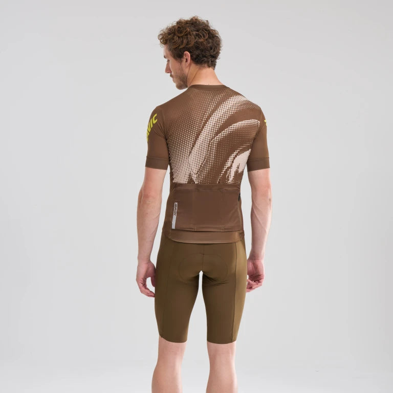 MAVIC AKSIUM GRAPHIC Maillot de manga corta Beige/Marrón