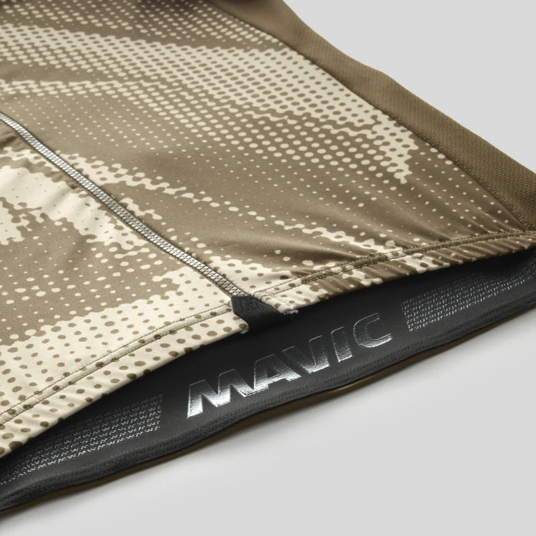 MAVIC AKSIUM GRAPHIC Maillot de manga corta Beige/Marrón