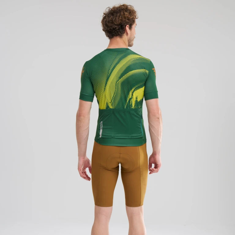 MAVIC AKSIUM GRAPHIC Maillot de manga corta Verde/Amarillo