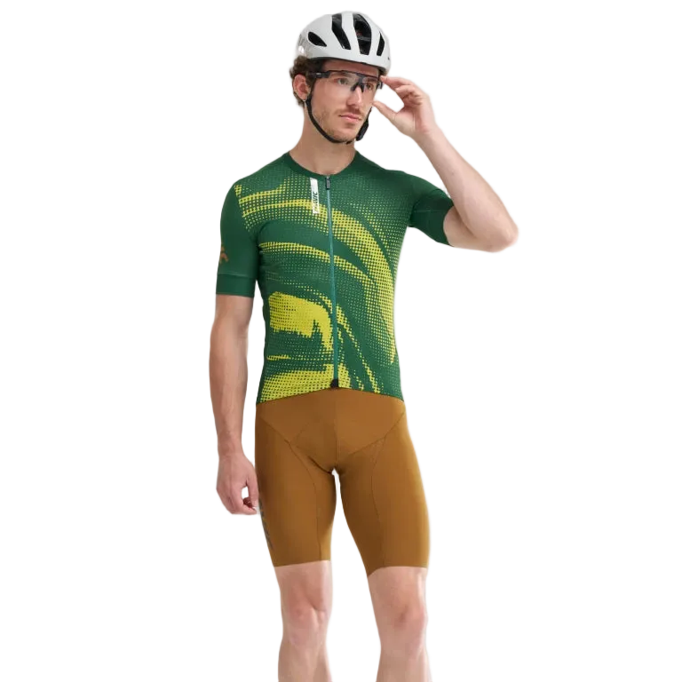 MAVIC AKSIUM GRAPHIC Maillot de manga corta Verde/Amarillo