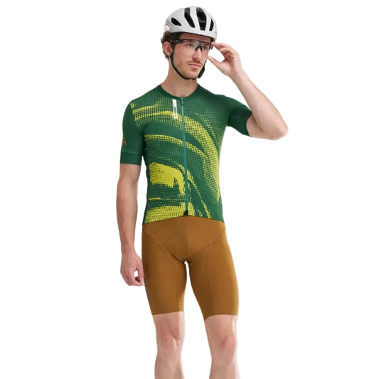 MAVIC AKSIUM GRAPHIC Maillot de manga corta Verde/Amarillo
