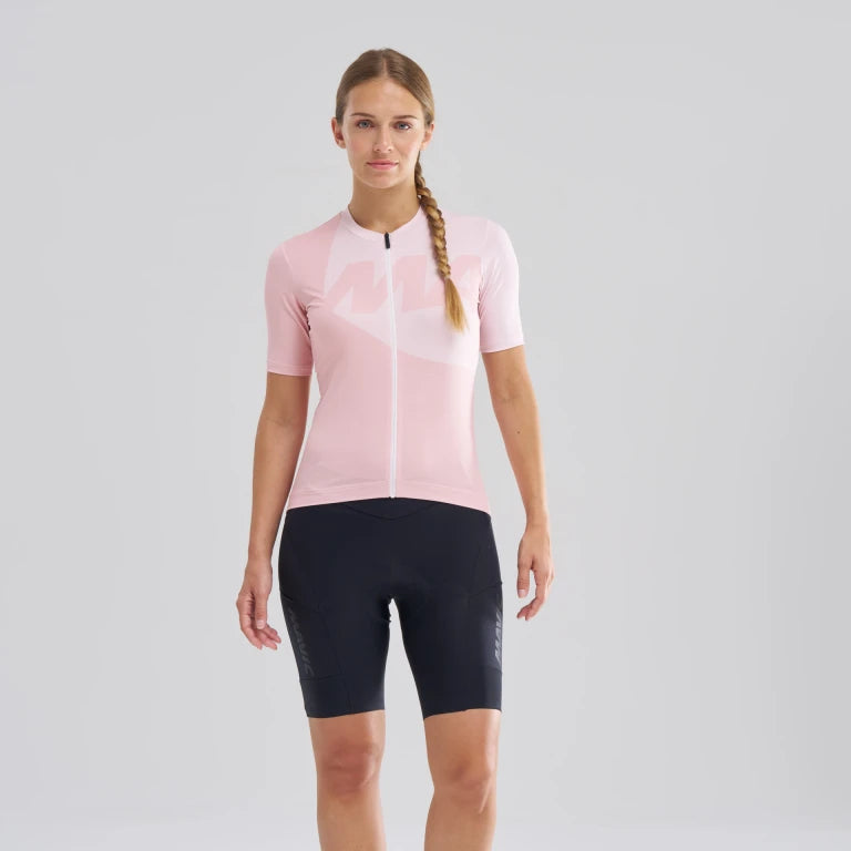 Maillot de manga corta MAVIC ICON GRAPHIC rosa de mujer