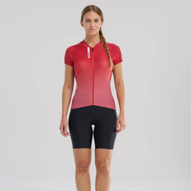 Maillot de manga corta para mujer MAVIC AKSIUM Rojo