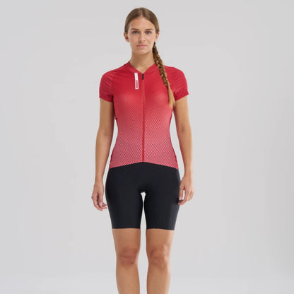 Maillot MAVIC AKSIUM Mangas Cortas Mujer Rojo