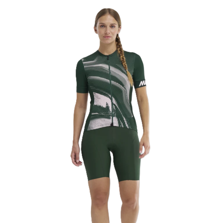 MAVIC AKSIUM GRAPHIC Maillot de manga corta para mujer Caqui/Rosa