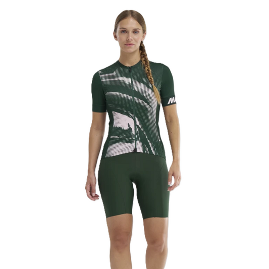 MAVIC AKSIUM GRAPHIC Maillot de manga corta para mujer Caqui/Rosa