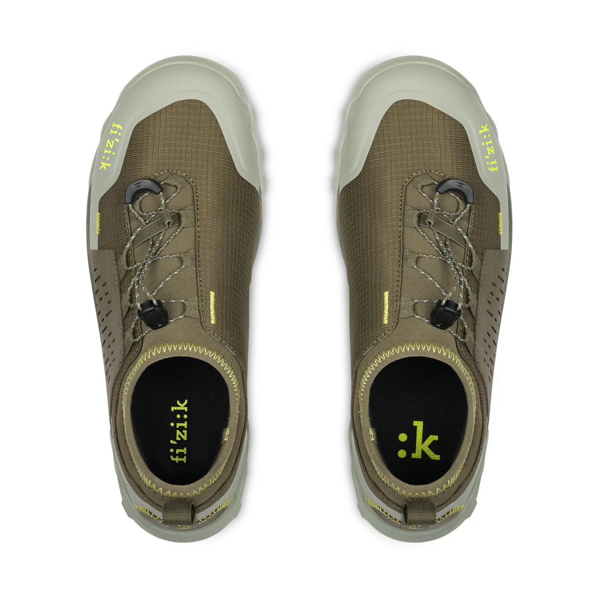 Zapatillas de BTT FIZIK TERRA ERGOLACE 2 FLAT Marrón/Verde