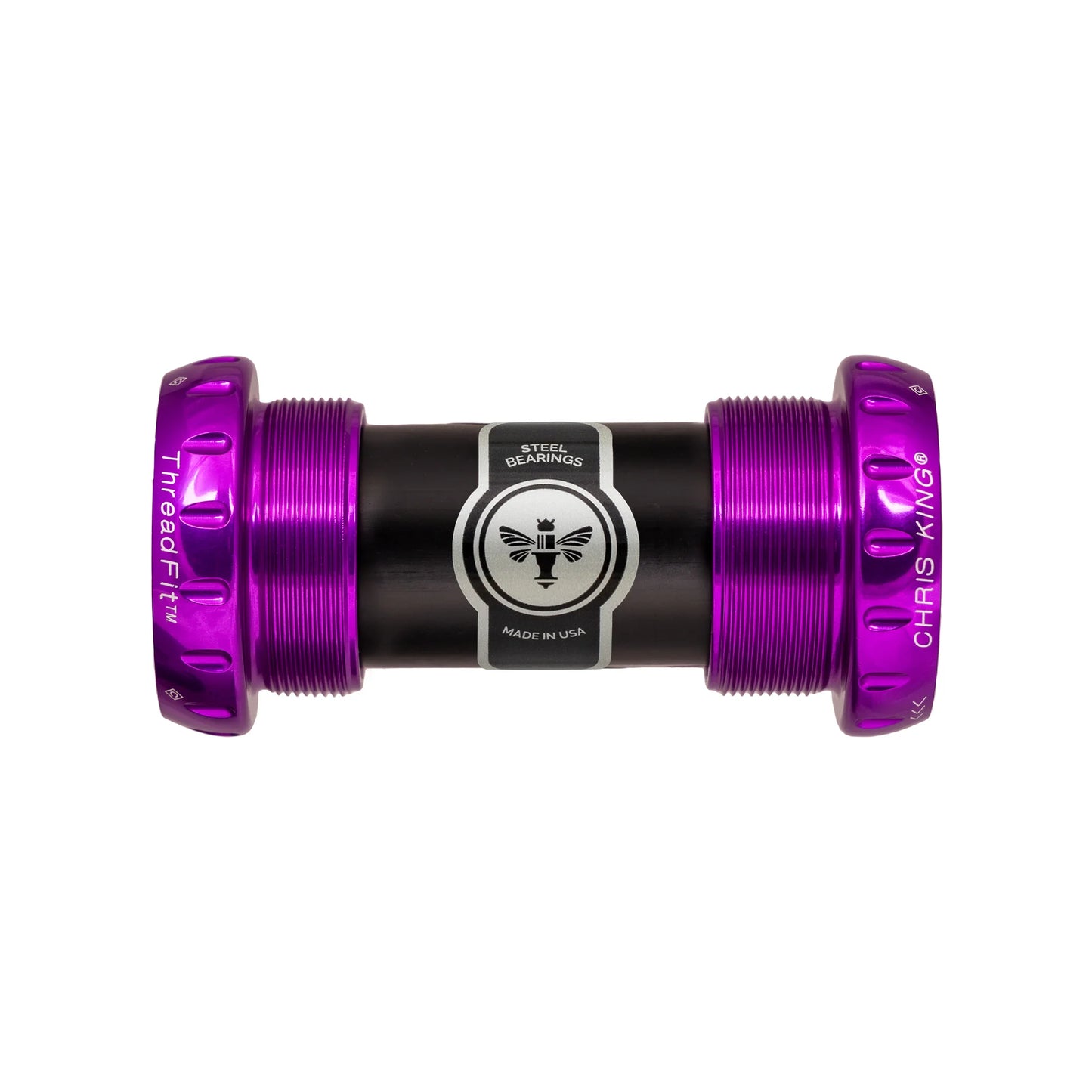 Platos y bielas CHRIS KING ThreadFit 24 68/73mm Purple