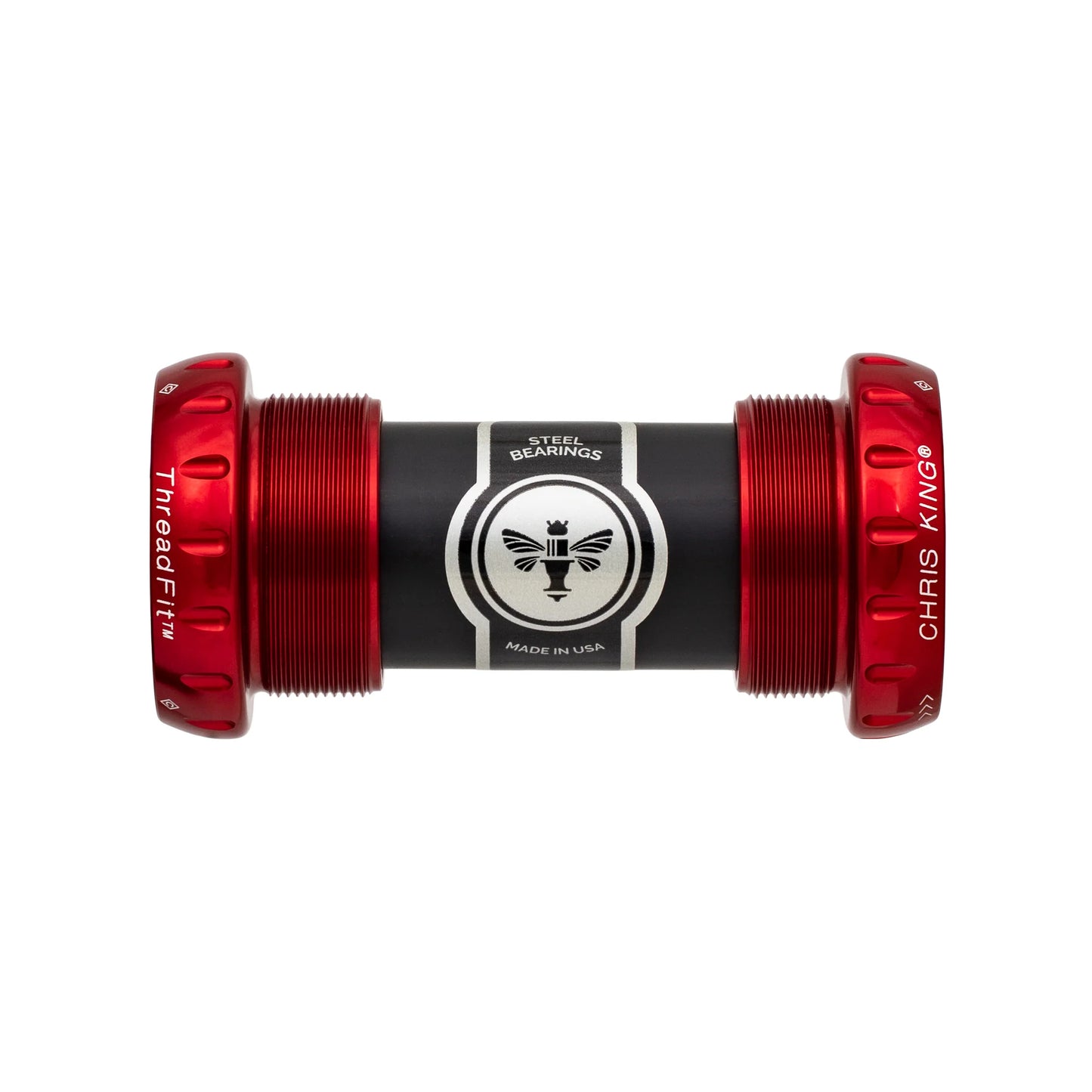 Platos y bielas CHRIS KING ThreadFit 24 68/73mm Rojo