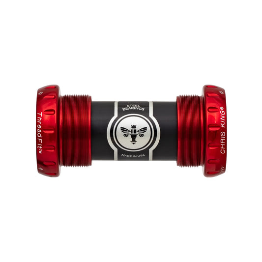 Platos y bielas CHRIS KING ThreadFit 24 68/73mm Rojo