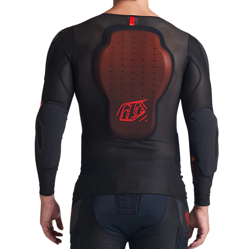 TROY LEE DESIGNS STAGE GHOST D3O Camiseta Protectora Manga Larga Negra
