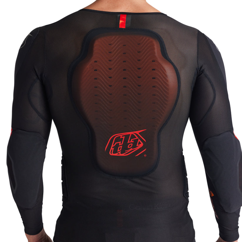 TROY LEE DESIGNS STAGE GHOST D3O Camiseta Protectora Manga Larga Negra