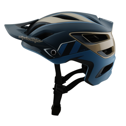 Troy Lee Design Casco MTB A3 MIPS Azul/Dorado