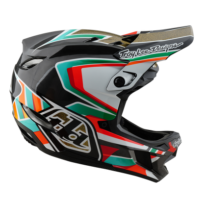 Casco de MTB TROY LEE DESIGNS D4 CARBON MIPS Frames Negro/Oro