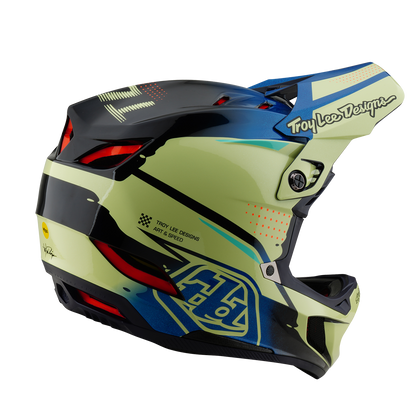 Casco MTB TROY LEE DESIGNS D4 COMPOSITE MIPS Drip Amarillo