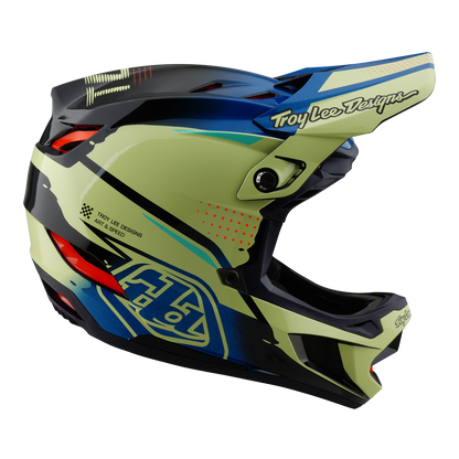 Casco MTB TROY LEE DESIGNS D4 COMPOSITE MIPS Drip Amarillo