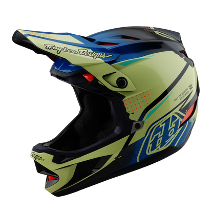 Casco MTB TROY LEE DESIGNS D4 COMPOSITE MIPS Drip Amarillo