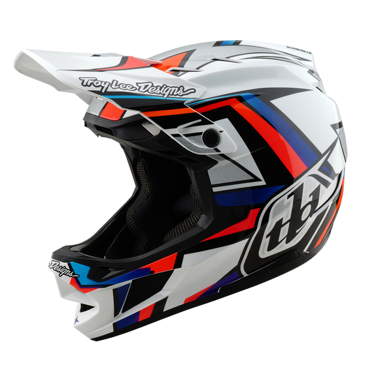 CASCO MTB Troy Lee Design D4 COMPOSITE FRAMES Blanco/Gris