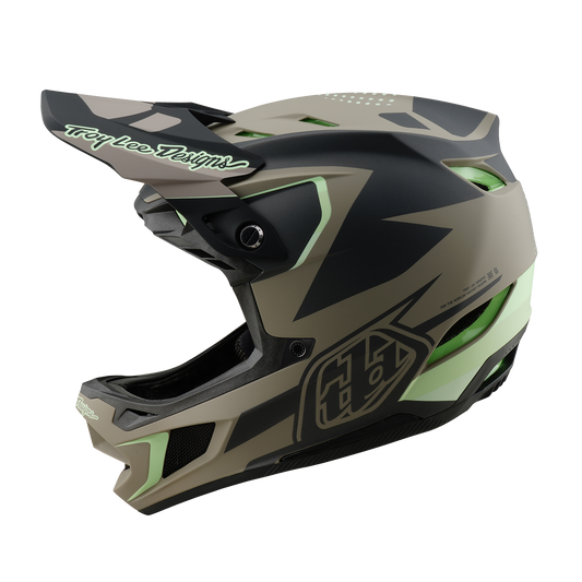 CASCO MTB Troy Lee Design D4 COMPOSITE MIPS Marrón/Negro/Amarillo