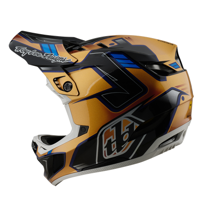 Casco MTB TROY LEE DESIGNS D4 COMPOSITE MIPS ROYALTY Negro/Oro