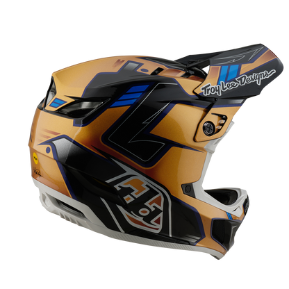 Casco MTB TROY LEE DESIGNS D4 COMPOSITE MIPS ROYALTY Negro/Oro